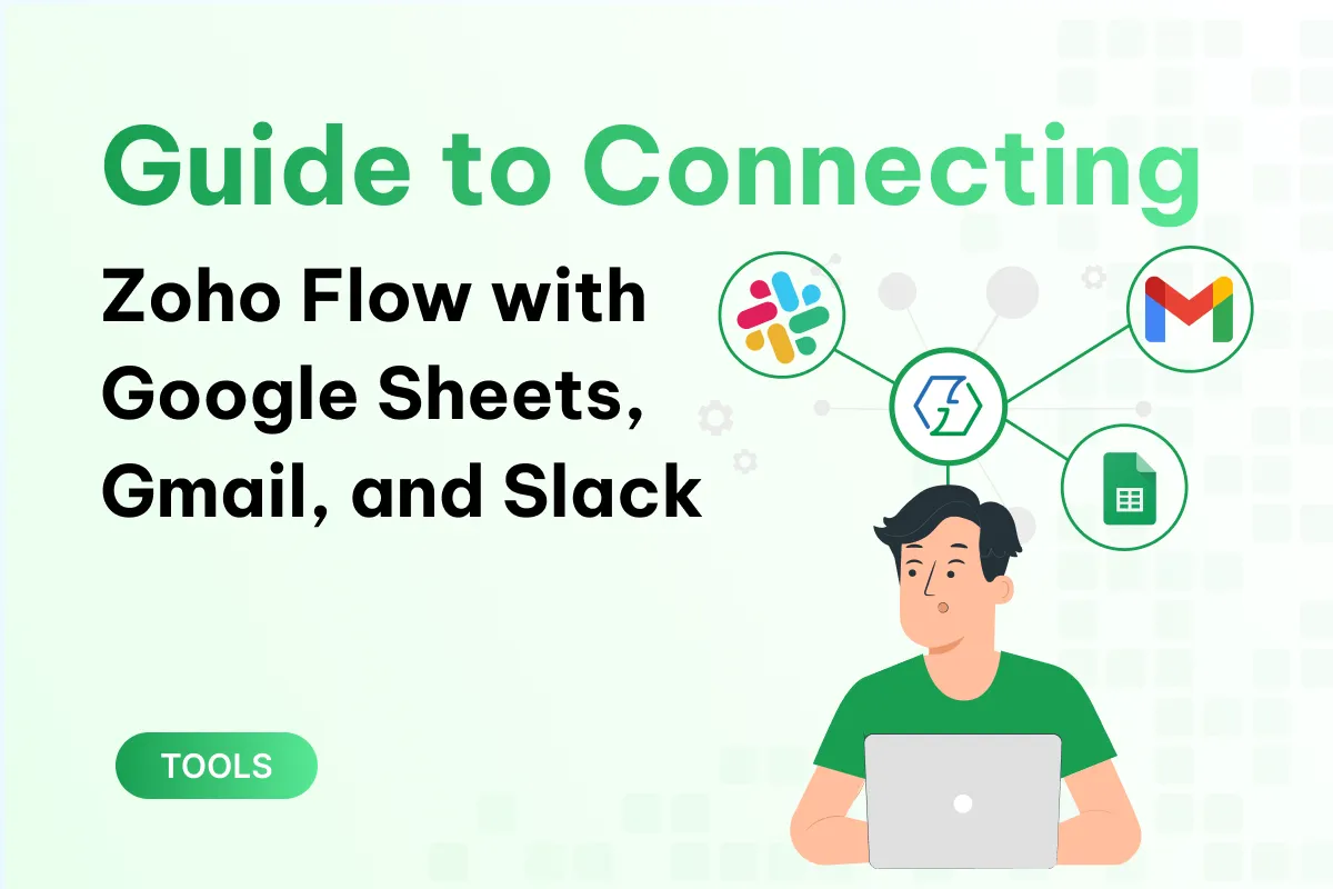 guide to connecting zoho flow with google sheets gmail and slack in just 5 minutes