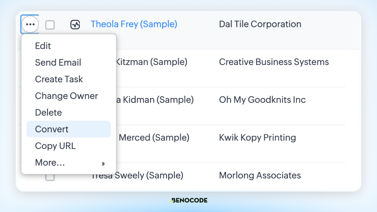 Contacts Trong Zoho Crm 3