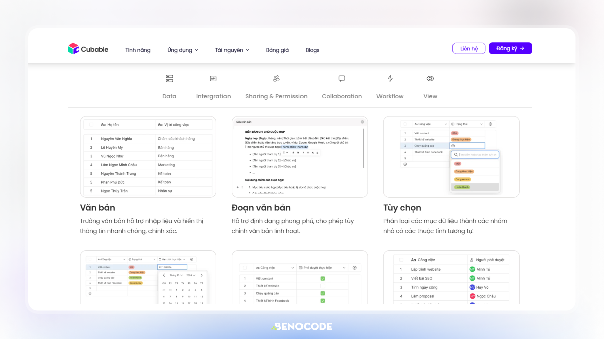 Cubable Smart Spreadsheet   Spreedsheet Da Tinh Nang