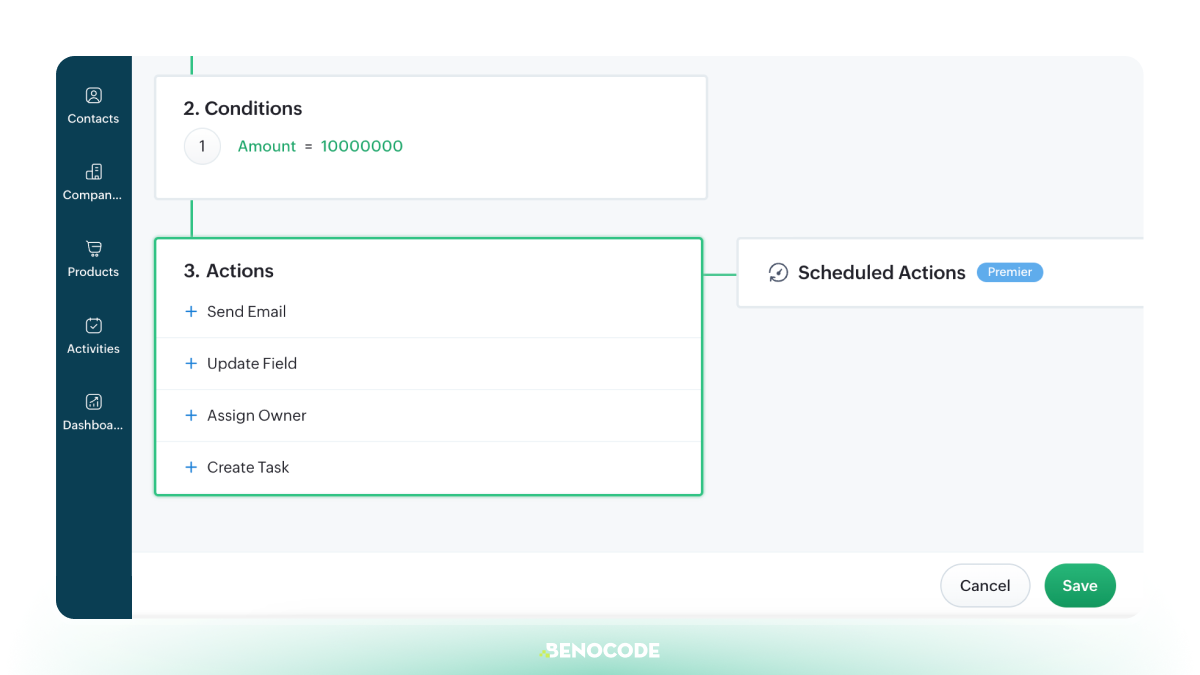 Tao Automation Workflow Trong Zoho Bigin 8