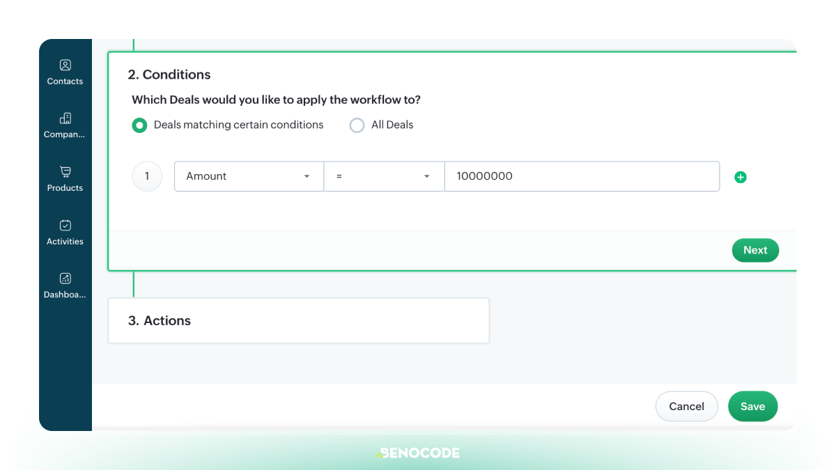 Tao Automation Workflow Trong Zoho Bigin 6
