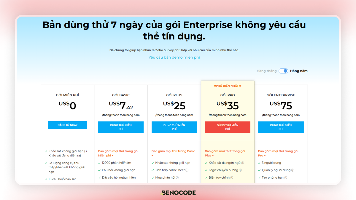 Zoho Survey 5